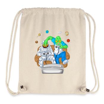 Alien Astronaut Gaming Shirt - Stanley/Stella Recycled Gym Bag - natural - Front