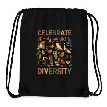  Vogel Vielfalt Natur Diversity Geschenk - Stanley/Stella recycelter Gym Bag - Schwarz - Vorne
