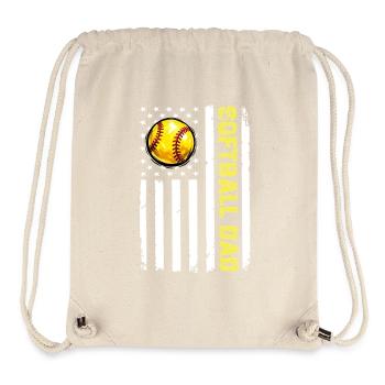 Camo Softball Dad PNG, Vatertagsdesign - Stanley/Stella recycelter Gym Bag - Naturweiß - Vorne