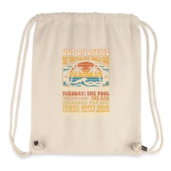 Holiday break beach time weekly schedule - Stanley/Stella Recycled Gym Bag - natural - Front