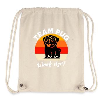 Équipe Pug - Sac à cordon recyclé Stanley/Stella - blanc naturel - Devant