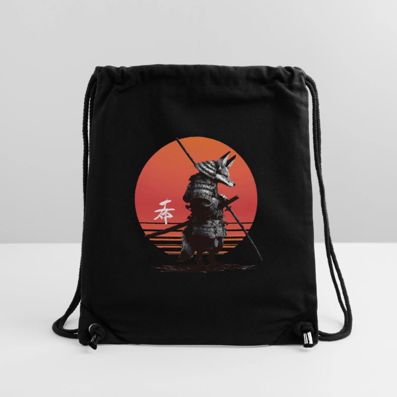 Samurai Fox Warrior at Sunset Stanley/Stella Recycled Gym Bag