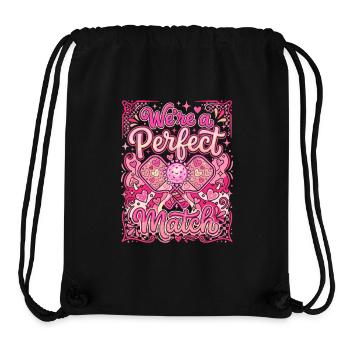 Perfektes Match Herzglanz - Stanley/Stella recycelter Gym Bag - Schwarz - Vorne