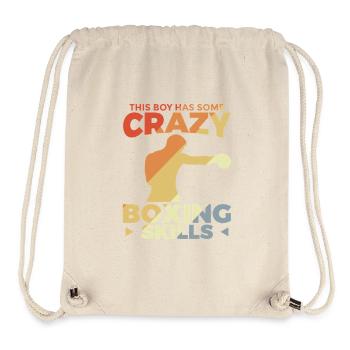 This Boy Has Some Crazy Boxing Skills - Stanley/Stella recycelter Gym Bag - Naturweiß - Vorne