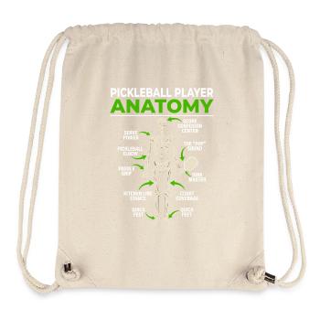 Pickleball Anatomy Illustration Davinci - Stanley/Stella Recycled Gym Bag - natural - Front