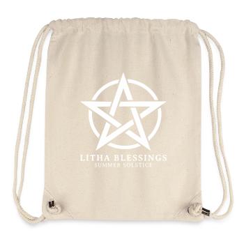Litha Pagan Summer Solstice Midsummer Midsommar - Stanley/Stella Recycled Gym Bag - natural - Front