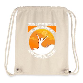 Litha Pagan Summer Solstice Midsummer Midsommar - Stanley/Stella Recycled Gym Bag - natural - Front