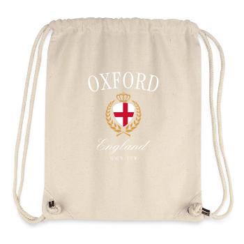 Oxford England Wappen Krone – Reise Souvenir - Stanley/Stella recycelter Gym Bag - Naturweiß - Vorne