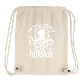 Heureusement, pas d’humour à la bière à la manière d’Hormuz - Sac à cordon recyclé Stanley/Stella - blanc naturel - Devant