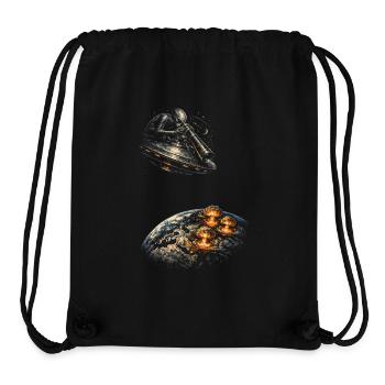 Astronomie Astronom - Stanley/Stella recycelter Gym Bag - Schwarz - Vorne