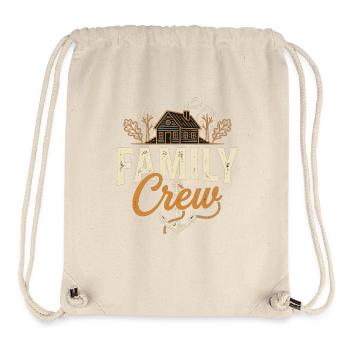 Family Crew Familie Zuhause - Stanley/Stella recycelter Gym Bag - Naturweiß - Vorne