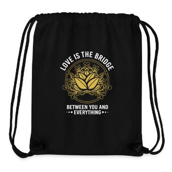 Zen Meditation Buddhism Buddhist Buddha Chakra - Stanley/Stella Recycled Gym Bag - black - Front