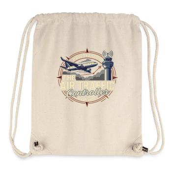 Air Traffic Controller Flugzeug Tower Spruch - Stanley/Stella recycelter Gym Bag - Naturweiß - Vorne