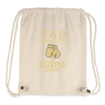 Papa Boxlegende Tee - Stanley/Stella recycelter Gym Bag - Naturweiß - Vorne