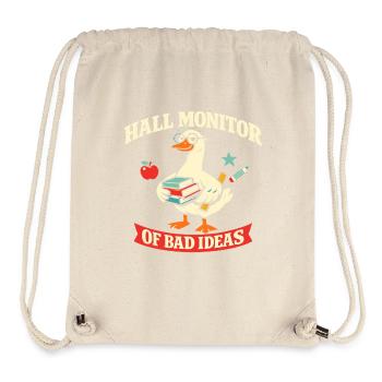 Gans mit Schulhumor - Stanley/Stella recycelter Gym Bag - Naturweiß - Vorne