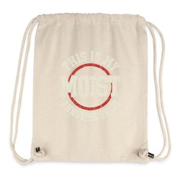 Dieses ist mein feuchtes nerviges Shirt - Stanley/Stella recycelter Gym Bag - Naturweiß - Vorne