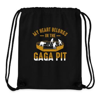 Mein Herz gehört in die Gaga-Grube - Stanley/Stella recycelter Gym Bag - Schwarz - Vorne