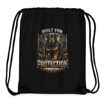 Rottweiler Hund - Stanley/Stella recycelter Gym Bag - Schwarz - Vorne
