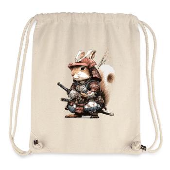 Eichhörnchen-Samurai in Rüstung - Stanley/Stella recycelter Gym Bag - Naturweiß - Vorne