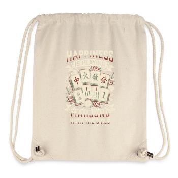 Mahjong Freude mit den Mädels - Stanley/Stella recycelter Gym Bag - Naturweiß - Vorne