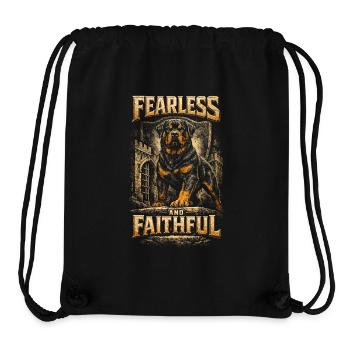 Rottweiler Hund - Stanley/Stella recycelter Gym Bag - Schwarz - Vorne