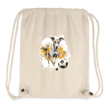 Greyhound Hund Fussball Team - Stanley/Stella recycelter Gym Bag - Naturweiß - Vorne