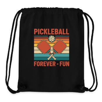 Pickleball-lustiger Spieler liebt Gurkenball - Stanley/Stella recycelter Gym Bag - Schwarz - Vorne