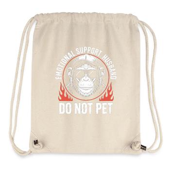 Emotional Support Monkey Do Not Pet - Stanley/Stella Recycled Gym Bag - natural - Front