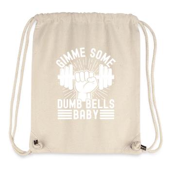 Gym Junkies Gimme Some Dumb Bells Calisthenics - Stanley/Stella recycelter Gym Bag - Naturweiß - Vorne