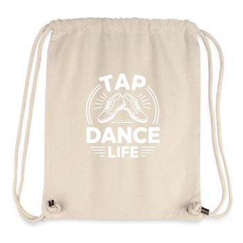 Vie de claquettes Danseur de stepptanz - Sac à cordon recyclé Stanley/Stella - blanc naturel - Devant