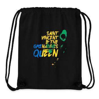 Königin Saint Vincent Graffiti - Stanley/Stella recycelter Gym Bag - Schwarz - Vorne