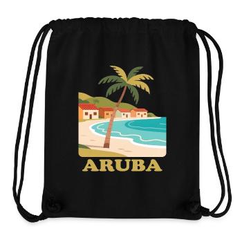 Aruba - Stanley/Stella Recycled Gym Bag - black - Front