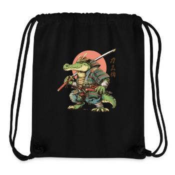 Gator Samurai Warrior - Stanley/Stella Recycled Gym Bag - black - Front