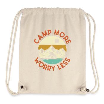 Camp More Feel Free – Nature Escape Vibes - Stanley/Stella recycelter Gym Bag - Naturweiß - Vorne