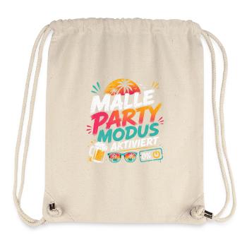 Malle Party Modus Aktiviert - Stanley/Stella recycelter Gym Bag - Naturweiß - Vorne