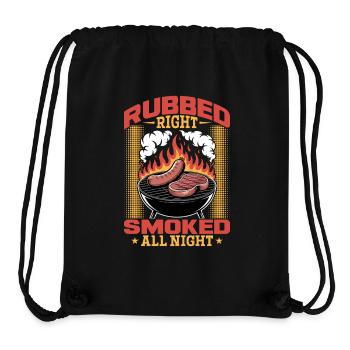 BBQ Grilling Meat Smoking Barbecue - Stanley/Stella Recycled Gym Bag - black - Front