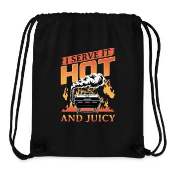 BBQ Grilling Meat Smoking Barbecue - Stanley/Stella Recycled Gym Bag - black - Front