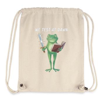 Dawn Quest Frog - Stanley/Stella Recycled Gym Bag - natural - Front
