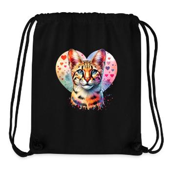 Savannah Cat - Stanley/Stella Recycled Gym Bag - black - Front