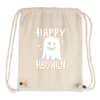 Happy Halloween Ghost Illustration - Stanley/Stella Recycled Gym Bag - natural - Front