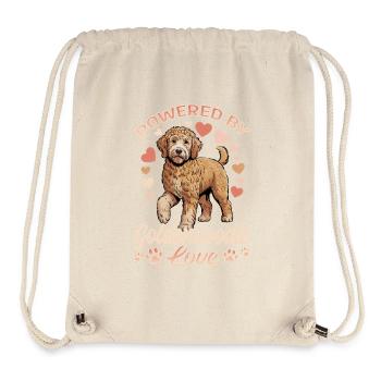 Race de chien Goldendoodle - Sac à cordon recyclé Stanley/Stella - blanc naturel - Devant