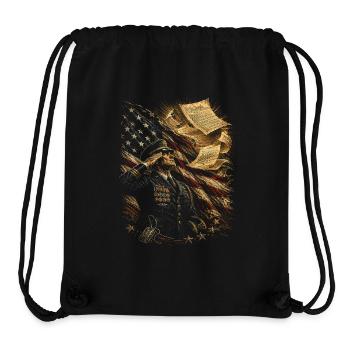 Veterans Day Für Demokraten - Stanley/Stella recycelter Gym Bag - Schwarz - Vorne