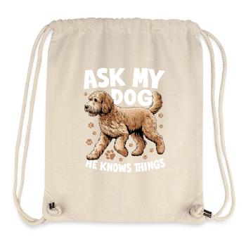 Goldendoodle Dog Breed - Stanley/Stella Recycled Gym Bag - natural - Front