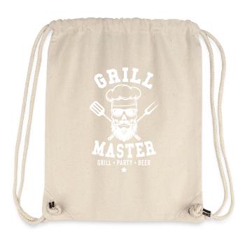 GRILL MASTER GRILL PARTY BEER Totenkopf - Stanley/Stella recycelter Gym Bag - Naturweiß - Vorne