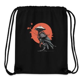 Samurai Crow in Red Moon - Stanley/Stella Recycled Gym Bag - black - Front