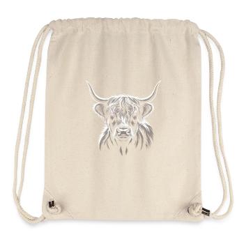 Scottish Highland cattle - Stanley/Stella Recycled Gym Bag - natural - Front