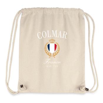 Couronne des armoiries de Colmar France – Souvenir de voyage - Sac à cordon recyclé Stanley/Stella - blanc naturel - Devant