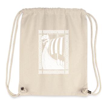 Dragon Boat of the Norsemen - Vikings - Stanley/Stella Recycled Gym Bag - natural - Front