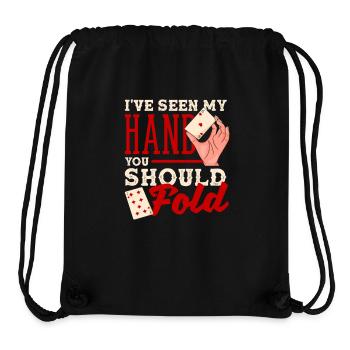 Du Solltest Passen Texas Holdem Poker Kartenspiel - Stanley/Stella recycelter Gym Bag - Schwarz - Vorne
