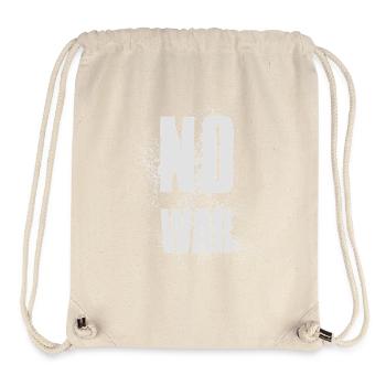 PAS DE GUERRE – Déclaration pour la paix contre la guerre - Sac à cordon recyclé Stanley/Stella - blanc naturel - Devant
